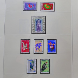 Collection timbres d'Andorre Français 1931-2015 oblitérés en 2 albums Safe.