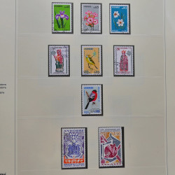Collection timbres d'Andorre Français 1931-2015 oblitérés en 2 albums Safe.