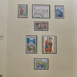 Collection timbres d'Andorre Français 1931-2015 oblitérés en 2 albums Safe.
