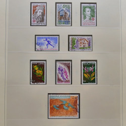 Collection timbres d'Andorre Français 1931-2015 oblitérés en 2 albums Safe.