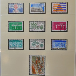 Collection timbres d'Andorre Français 1931-2015 oblitérés en 2 albums Safe.