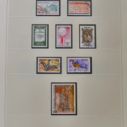 Collection timbres d'Andorre Français 1931-2015 oblitérés en 2 albums Safe.