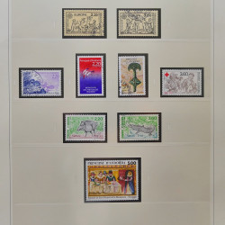 Collection timbres d'Andorre Français 1931-2015 oblitérés en 2 albums Safe.