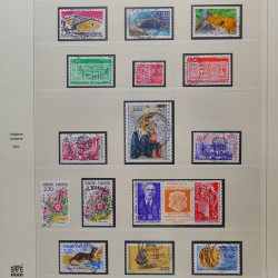 Collection timbres d'Andorre Français 1931-2015 oblitérés en 2 albums Safe.