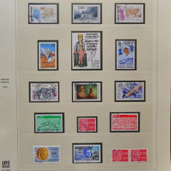 Collection timbres d'Andorre Français 1931-2015 oblitérés en 2 albums Safe.
