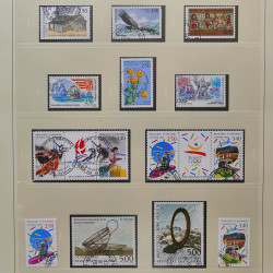 Collection timbres d'Andorre Français 1931-2015 oblitérés en 2 albums Safe.