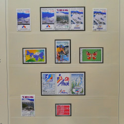 Collection timbres d'Andorre Français 1931-2015 oblitérés en 2 albums Safe.
