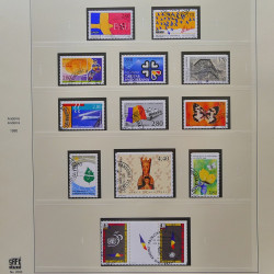 Collection timbres d'Andorre Français 1931-2015 oblitérés en 2 albums Safe.