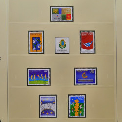 Collection timbres d'Andorre Français 1931-2015 oblitérés en 2 albums Safe.