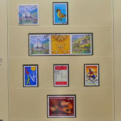Collection timbres d'Andorre Français 1931-2015 oblitérés en 2 albums Safe.