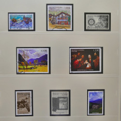 Collection timbres d'Andorre Français 1931-2015 oblitérés en 2 albums Safe.