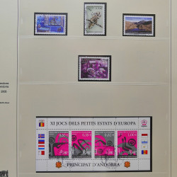 Collection timbres d'Andorre Français 1931-2015 oblitérés en 2 albums Safe.