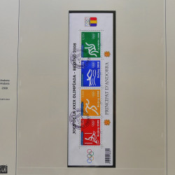 Collection timbres d'Andorre Français 1931-2015 oblitérés en 2 albums Safe.