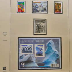 Collection timbres d'Andorre Français 1931-2015 oblitérés en 2 albums Safe.