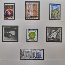 Collection timbres d'Andorre Français 1931-2015 oblitérés en 2 albums Safe.