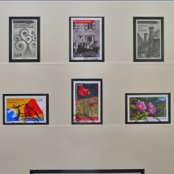 Collection timbres d'Andorre Français 1931-2015 oblitérés en 2 albums Safe.