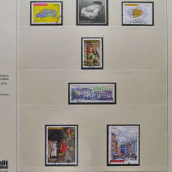 Collection timbres d'Andorre Français 1931-2015 oblitérés en 2 albums Safe.
