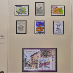 Collection timbres d'Andorre Français 1931-2015 oblitérés en 2 albums Safe.