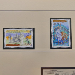 Collection timbres d'Andorre Français 1931-2015 oblitérés en 2 albums Safe.