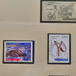 Collection timbres d'Andorre Français 1931-2015 oblitérés en 2 albums Safe.