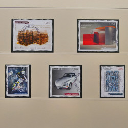 Collection timbres d'Andorre Français 1931-2015 oblitérés en 2 albums Safe.