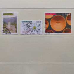 Collection timbres d'Andorre Français 1931-2015 oblitérés en 2 albums Safe.