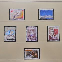 Collection timbres d'Andorre Français 1931-2015 oblitérés en 2 albums Safe.