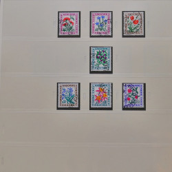 Collection timbres d'Andorre Français 1931-2015 oblitérés en 2 albums Safe.