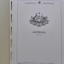 Collection timbres d'Australie 1996-2010 oblitérés en album Leuchtturm.
