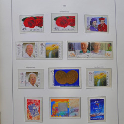Collection timbres d'Australie 1996-2010 oblitérés en album Leuchtturm.