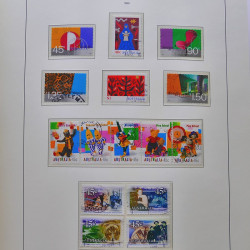 Collection timbres d'Australie 1996-2010 oblitérés en album Leuchtturm.