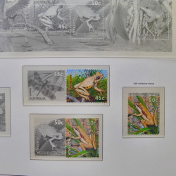 Collection timbres d'Australie 1996-2010 oblitérés en album Leuchtturm.