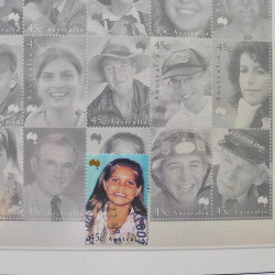 Collection timbres d'Australie 1996-2010 oblitérés en album Leuchtturm.