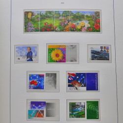 Collection timbres d'Australie 1996-2010 oblitérés en album Leuchtturm.
