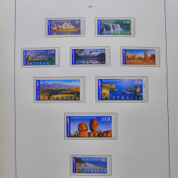Collection timbres d'Australie 1996-2010 oblitérés en album Leuchtturm.
