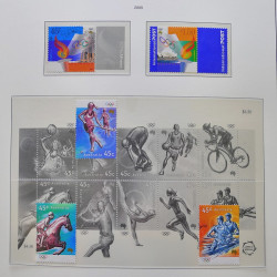 Collection timbres d'Australie 1996-2010 oblitérés en album Leuchtturm.