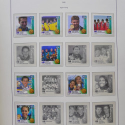 Collection timbres d'Australie 1996-2010 oblitérés en album Leuchtturm.