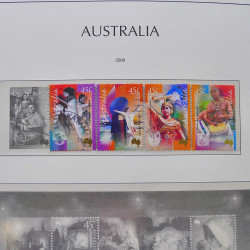 Collection timbres d'Australie 1996-2010 oblitérés en album Leuchtturm.