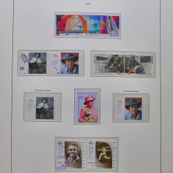 Collection timbres d'Australie 1996-2010 oblitérés en album Leuchtturm.