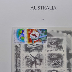 Collection timbres d'Australie 1996-2010 oblitérés en album Leuchtturm.
