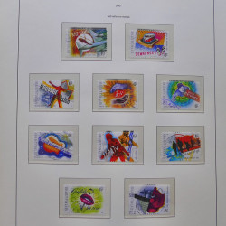 Collection timbres d'Australie 1996-2010 oblitérés en album Leuchtturm.