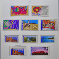 Collection timbres d'Australie 1996-2010 oblitérés en album Leuchtturm.
