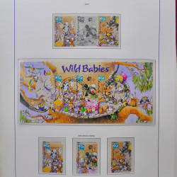 Collection timbres d'Australie 1996-2010 oblitérés en album Leuchtturm.