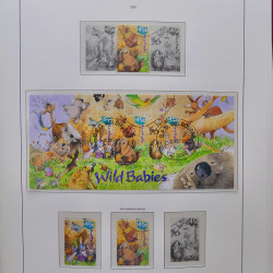 Collection timbres d'Australie 1996-2010 oblitérés en album Leuchtturm.