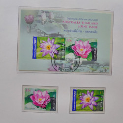 Collection timbres d'Australie 1996-2010 oblitérés en album Leuchtturm.