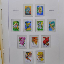 Collection timbres d'Australie 1996-2010 oblitérés en album Leuchtturm.