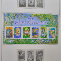 Collection timbres d'Australie 1996-2010 oblitérés en album Leuchtturm.