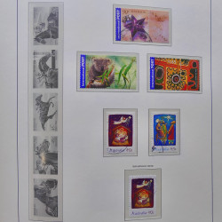 Collection timbres d'Australie 1996-2010 oblitérés en album Leuchtturm.
