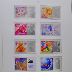 Collection timbres d'Australie 1996-2010 oblitérés en album Leuchtturm.