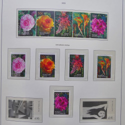 Collection timbres d'Australie 1996-2010 oblitérés en album Leuchtturm.